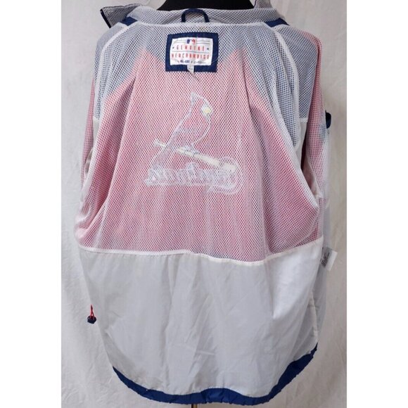 G-III Carl Banks MLB St Louis Cardinals Baseball Large Full Zip Spellout Jacket - Picture 11 of 16